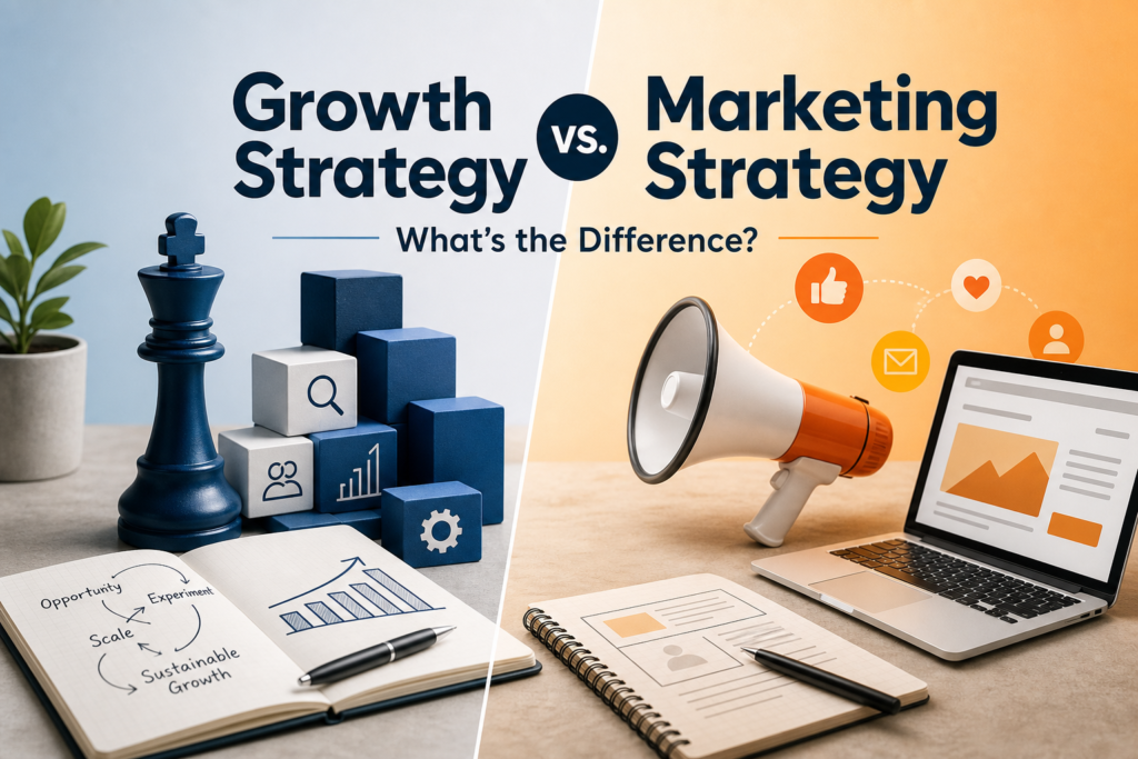growth strategy vs. marketing strategy
